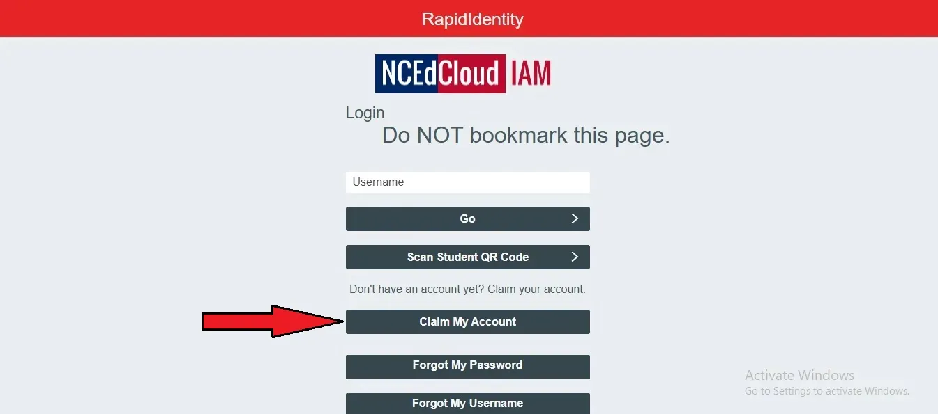 NCEdCloud Dashboard Screenshot